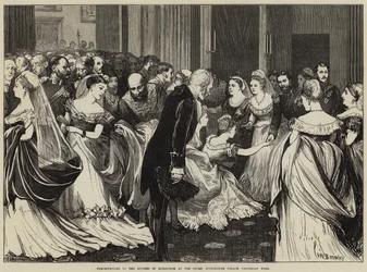 Präsentationen an die Herzogin von Edinburgh am Hof, Buckingham Palace, letzte Woche
